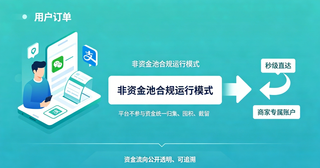 惠省巴破解商家盈利陷阱对比图,非资金池零抽佣粉丝终身分润,去中心化本地生活平台优势解析图