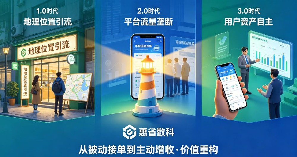 惠省巴重构本地生活生态：从1.0到3.0，构建去中心化打破平台高抽佣，夺回属于自己的客户