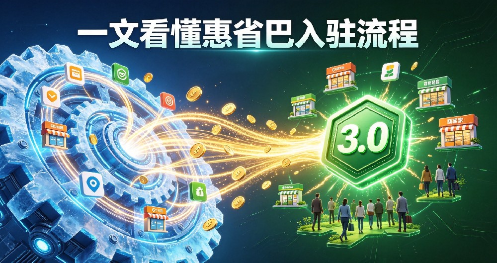 一文看懂惠省巴入驻流程：实体门店从流量依附到自主增收之路