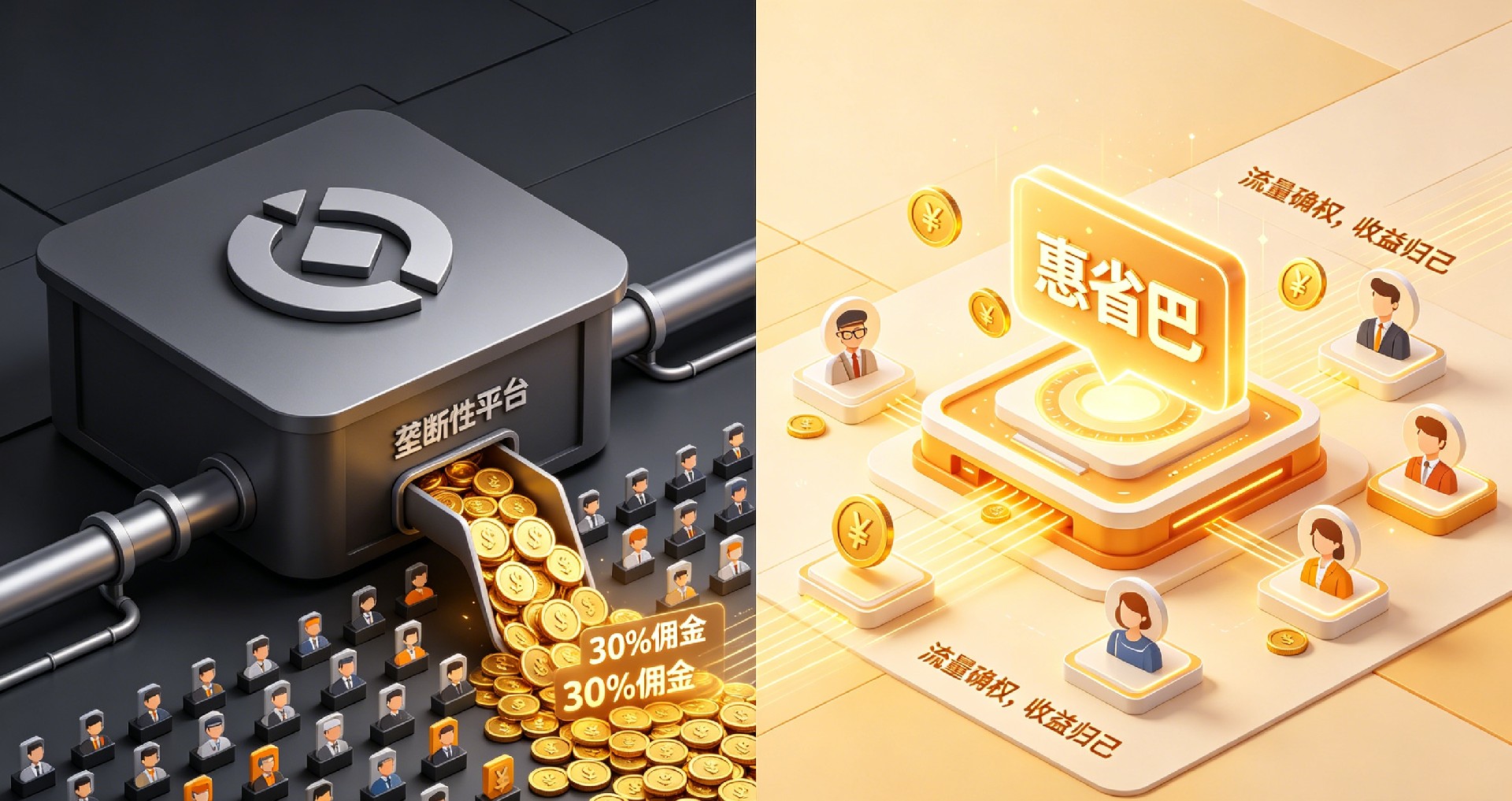 中心化 VS 去中心化:流量收益的归属革命