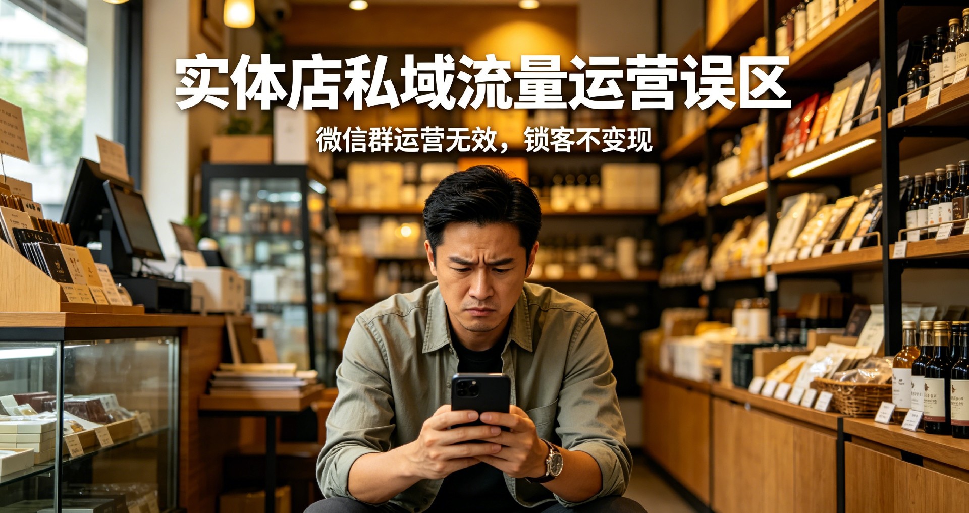 实体店私域流量运营误区，微信群运营无效，锁客不变现