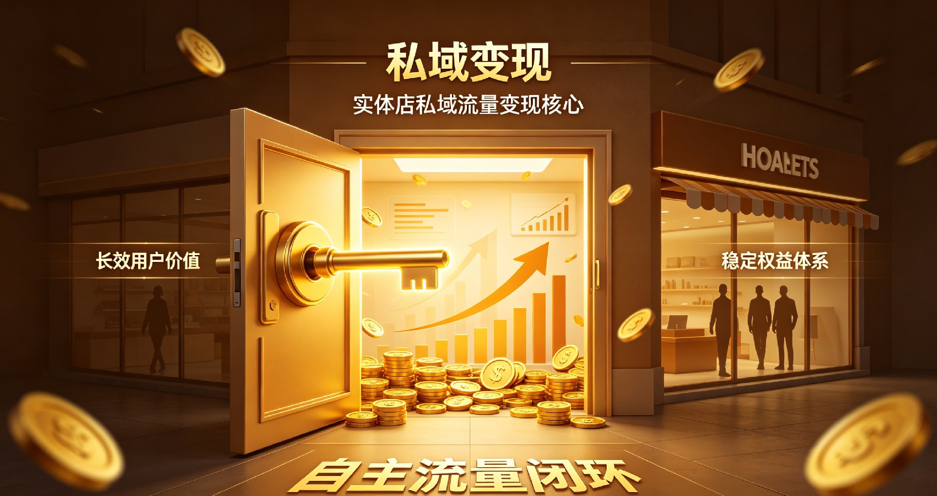 实体店私域流量变现核心，长效用户价值，稳定权益体系，自主流量闭环