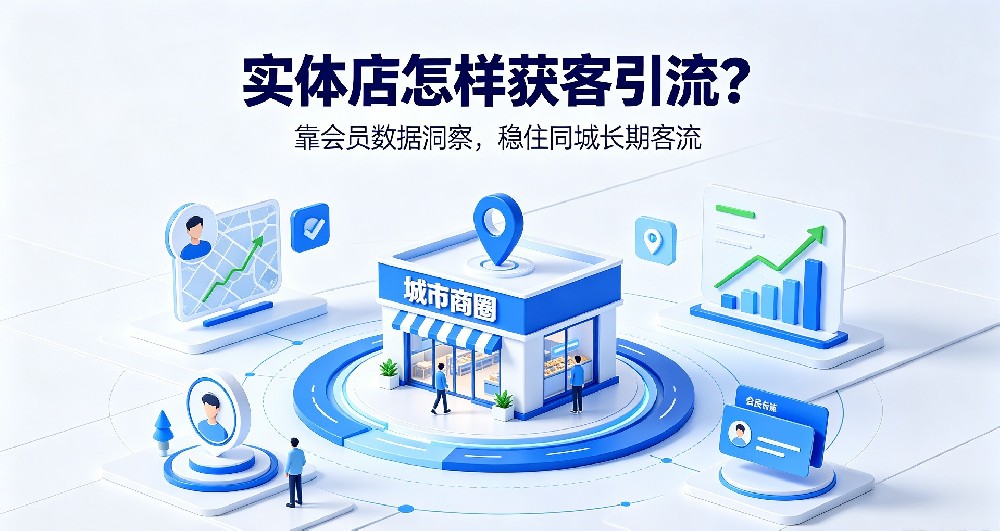 实体店怎样获客引流？靠会员数据洞察稳住同城长期客流
