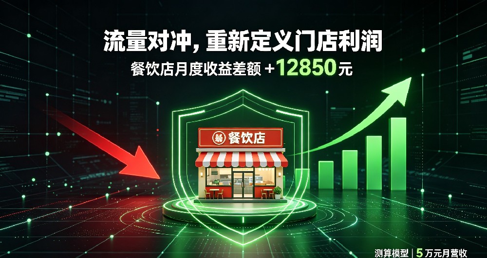 惠省巴流量对冲机制：餐饮店流量成本深度对比测算报告