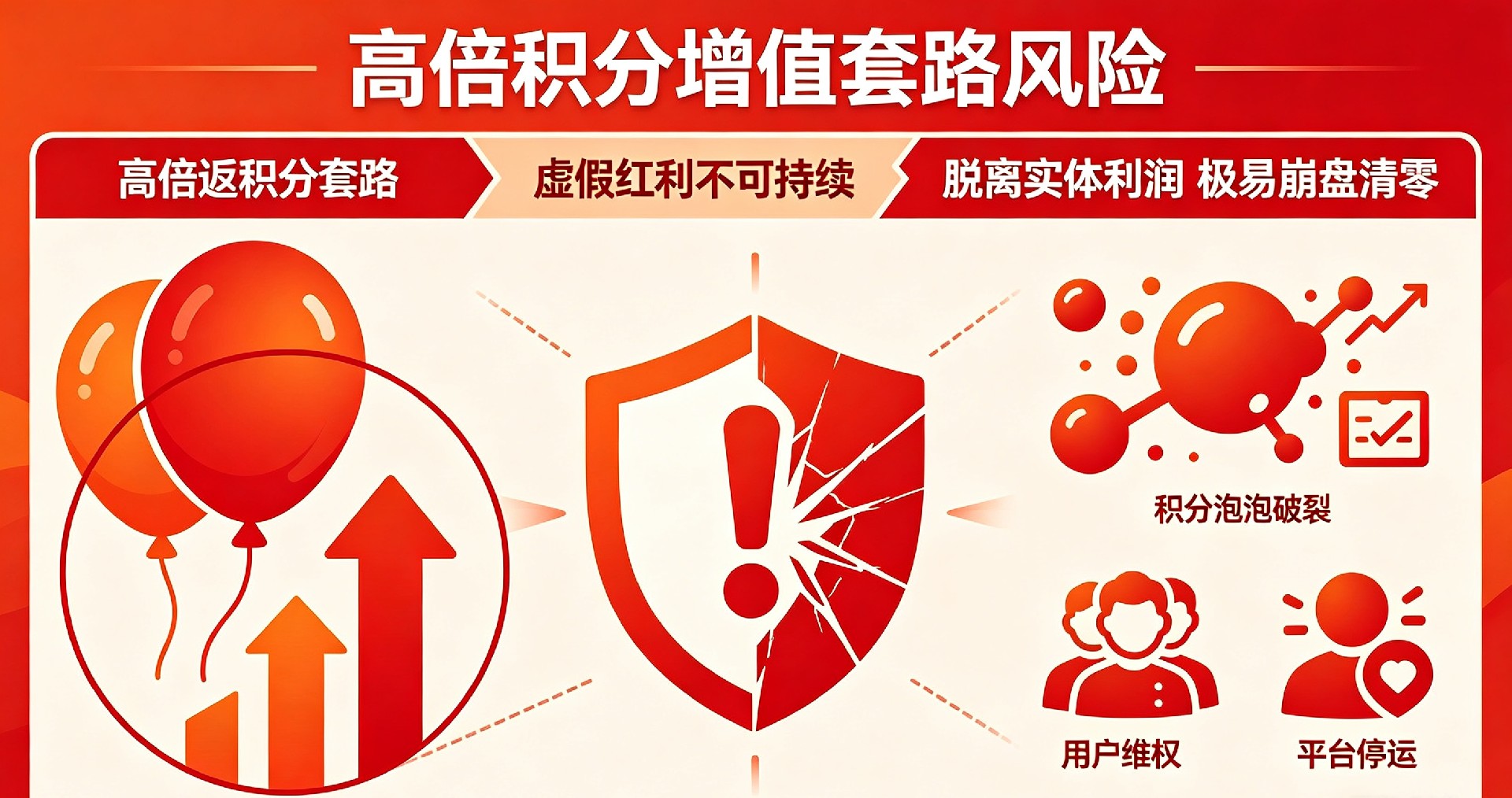 积分分期分批兑付套路深度避雷,借新补旧周转模式暗藏挤兑崩盘风险,引发大规模用户投诉维权